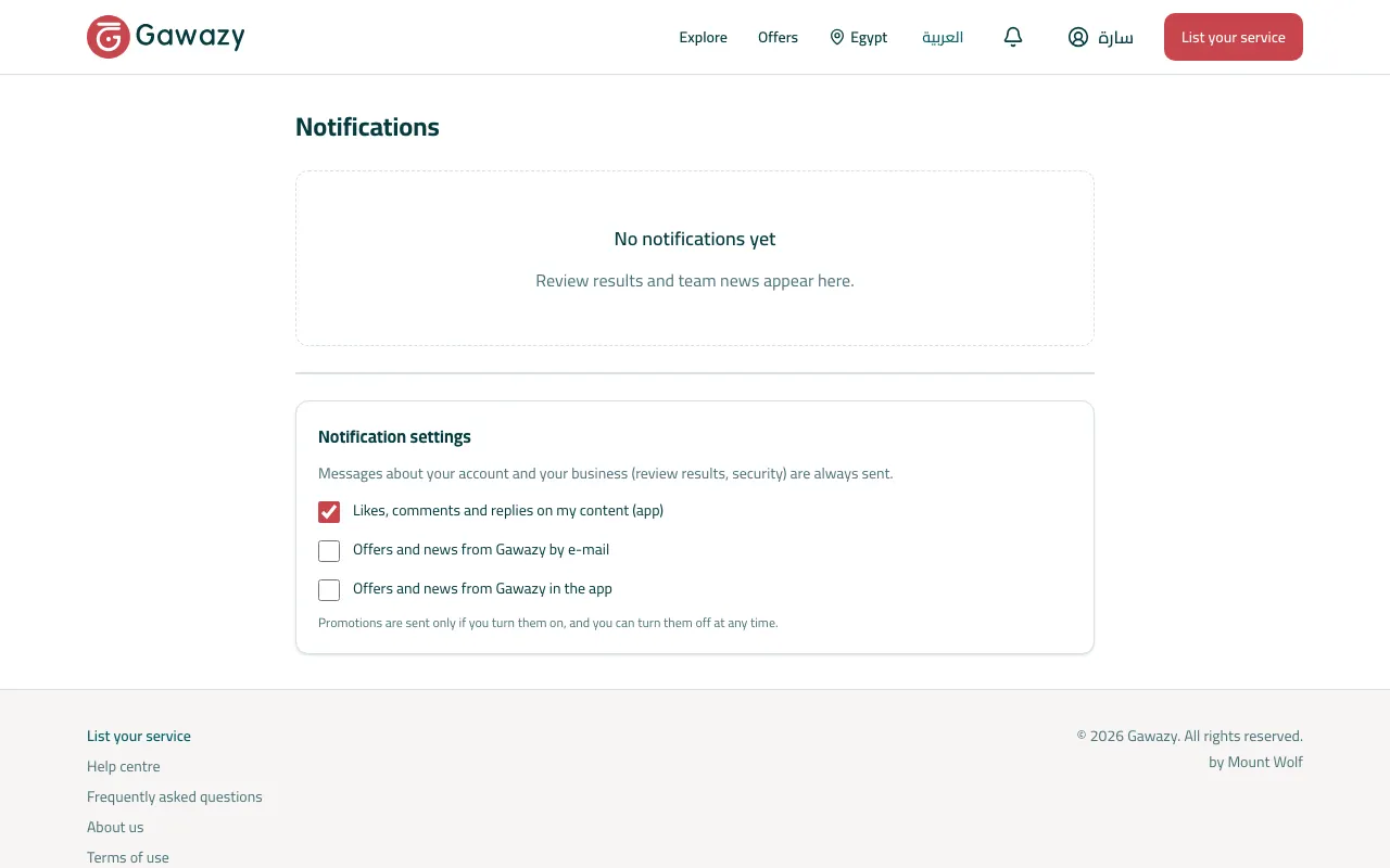 Your notifications